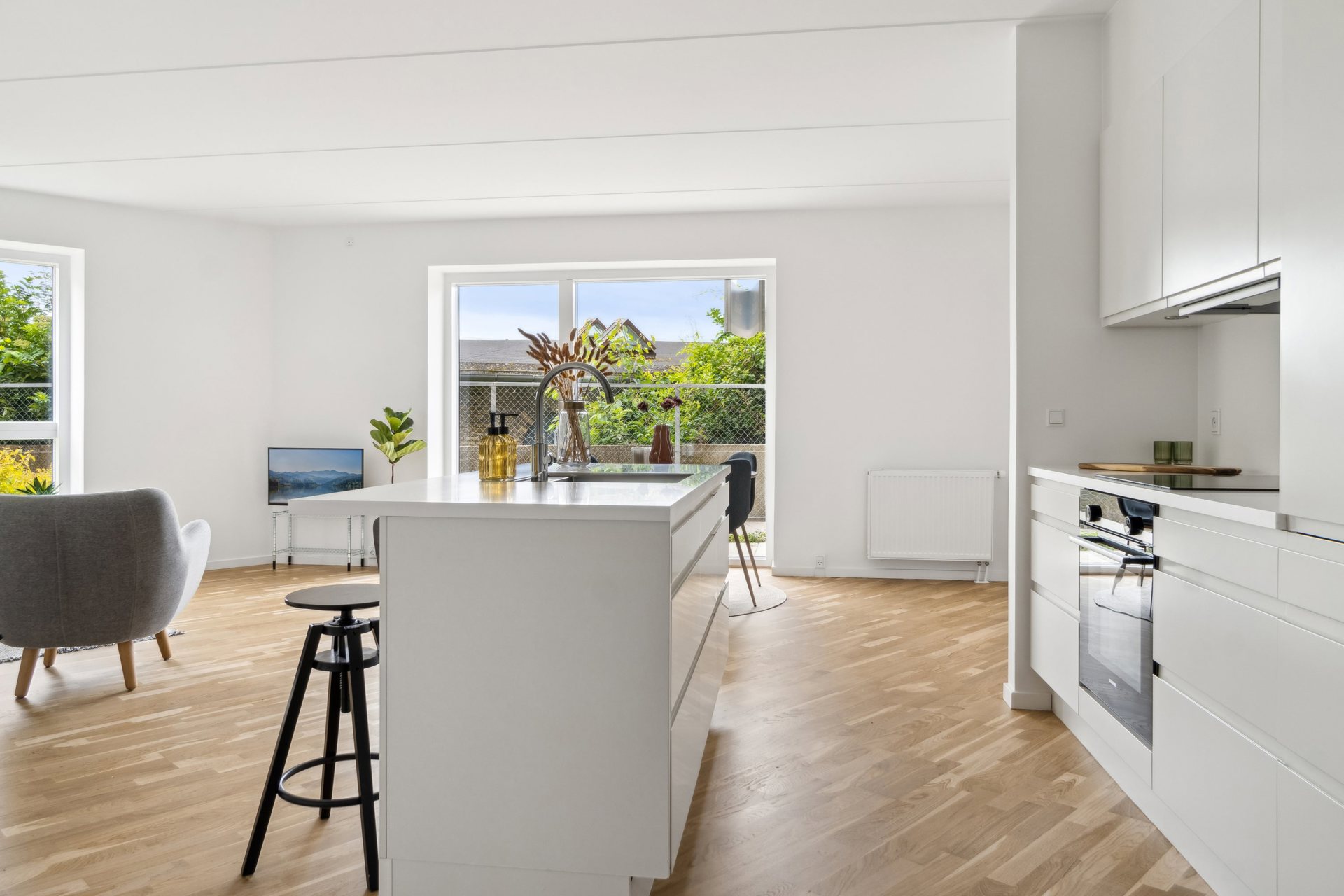 4 værelses lejlighed med terrasse